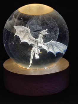 Hologrammkugel - Drache